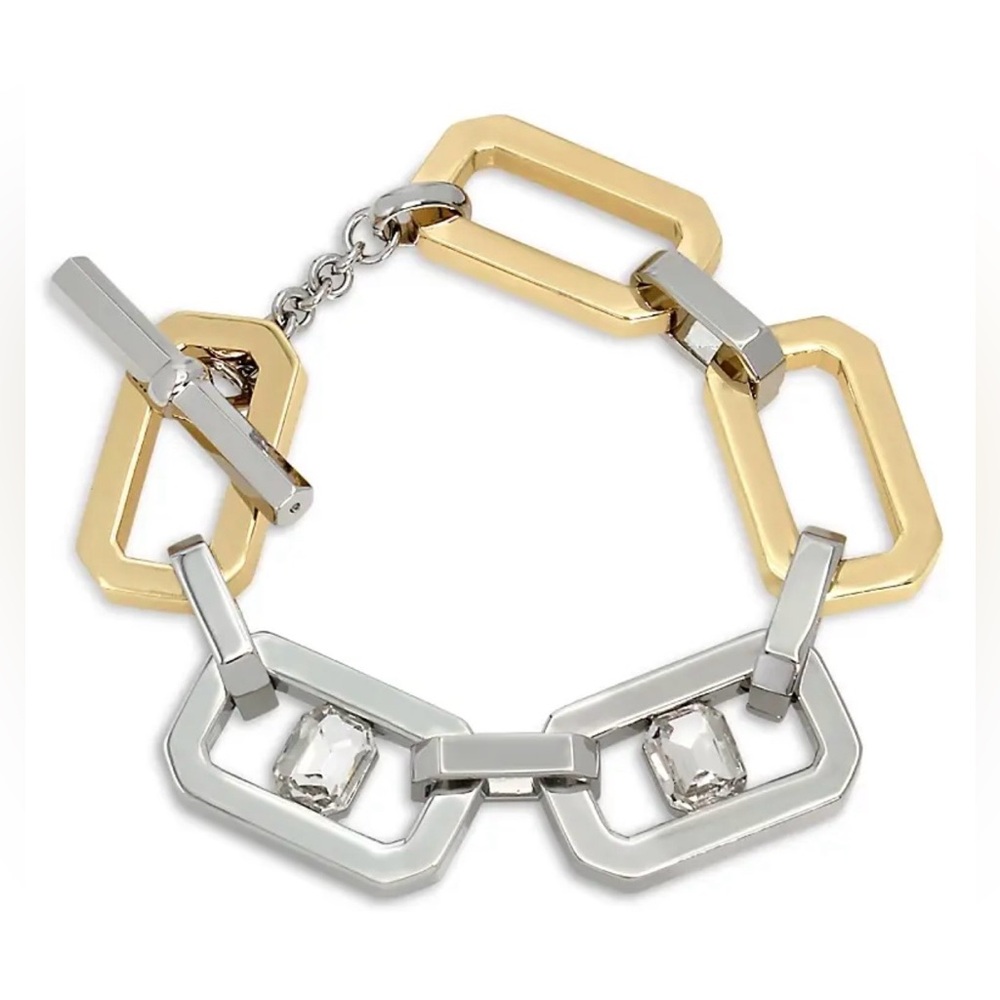 Allsaints Geometric Link Bracelet Color: Two-Tone Bracelet